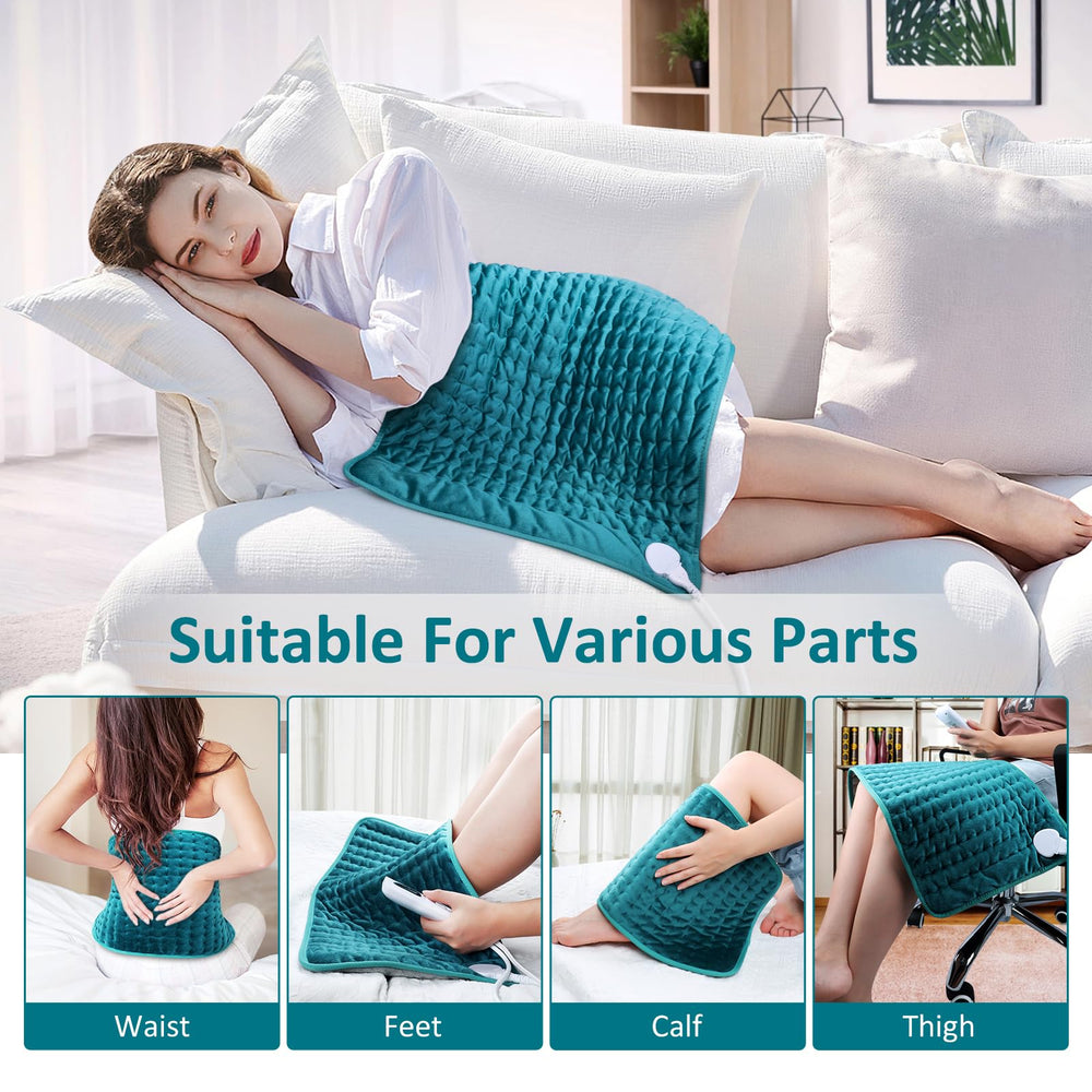 BESIGILA soft fabric heating pad with machine washable care