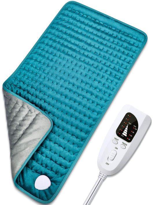 Besigila heating pad on back-shoulder area delivers soothing warmth and targeted comfort.