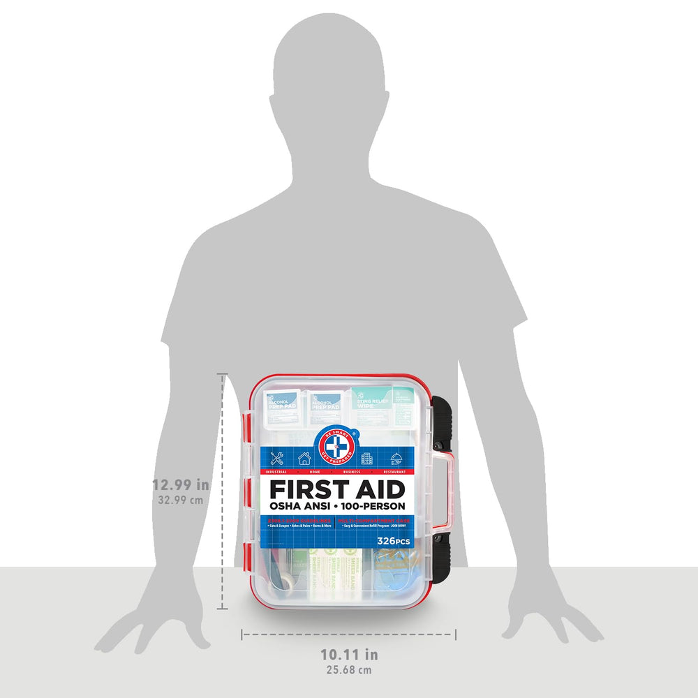Be Smart Get Prepared First Aid Kit includes antibiotic ointment and burn cream packets