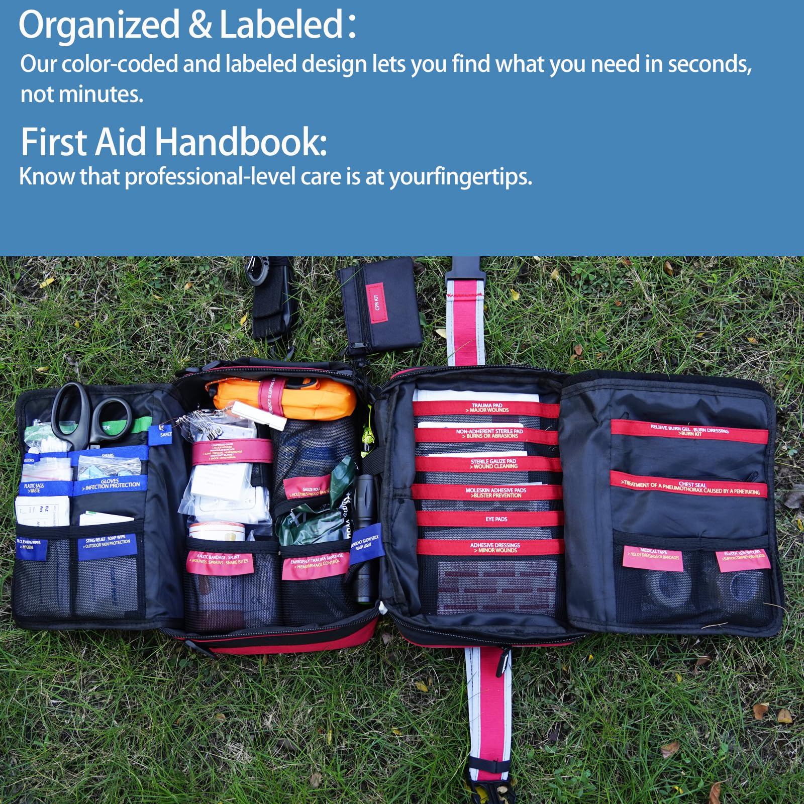 Besst Survivor 401-piece kit Israeli bandages for controlled bleeding in the field