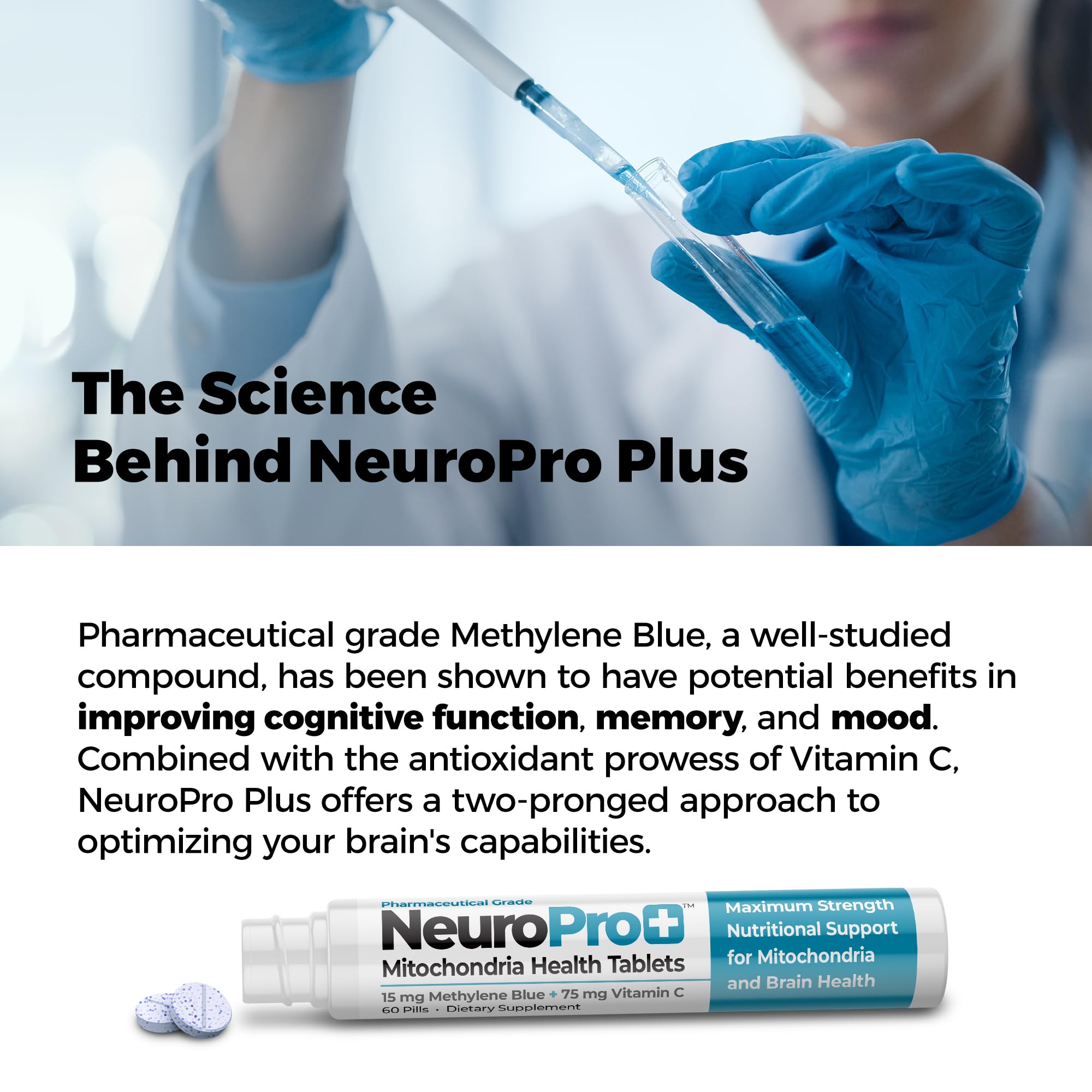 Best 365 Labs NeuroPro+ memory support concept promoting recall throughout the day.