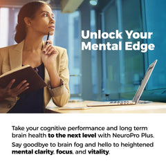 Best 365 Labs NeuroPro+ two-month supply packaging signaling extended cognitive support.