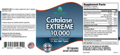 Best Earth Naturals Catalase Extreme 3-bottles pack showing 90-day supply