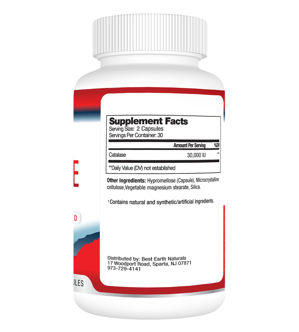 Best Earth Naturals hair vitality boost catalase capsules in focus