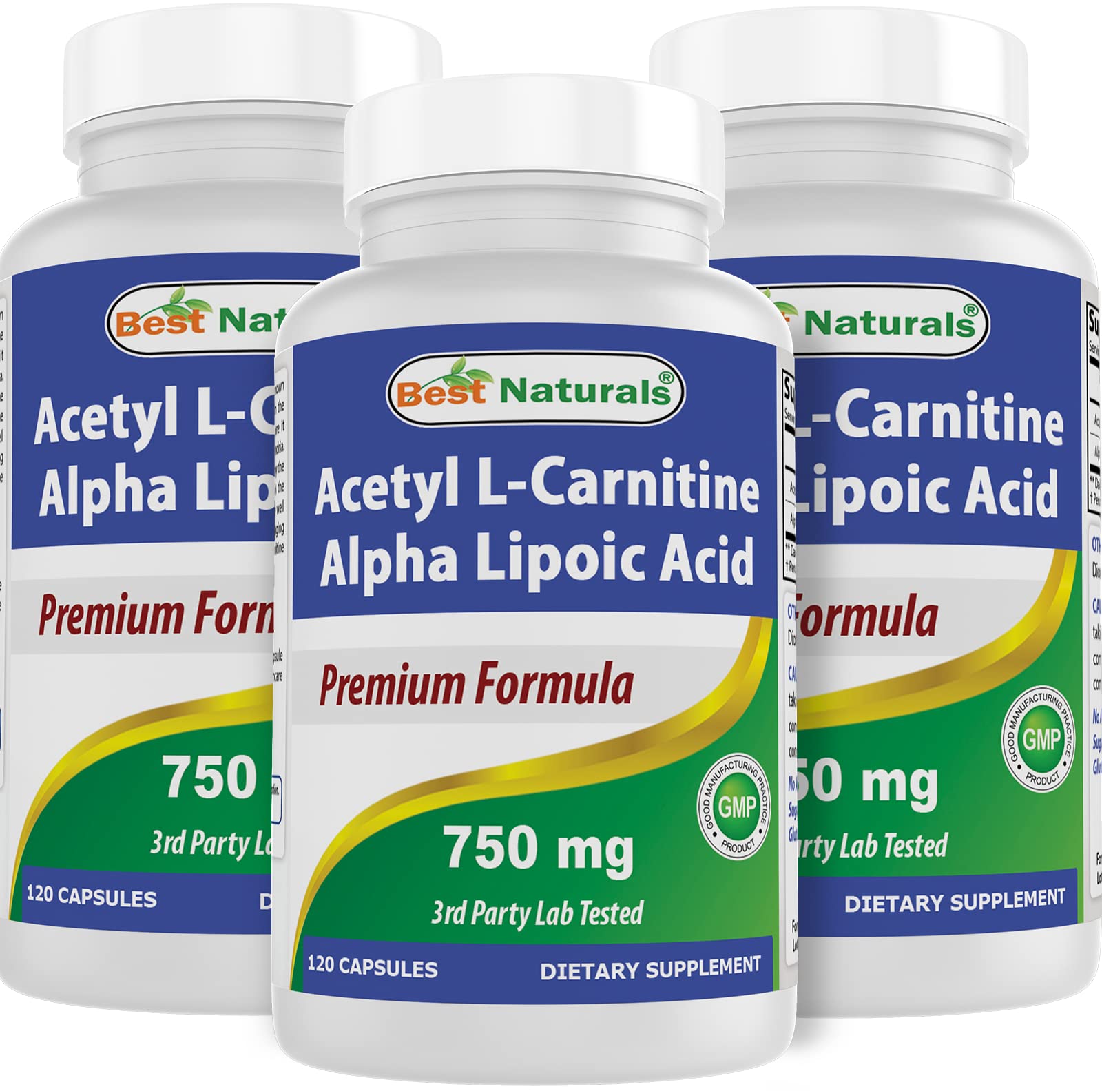 Best Naturals Acetyl L-Carnitine Alpha Lipoic Acid bottle supports daily wellness