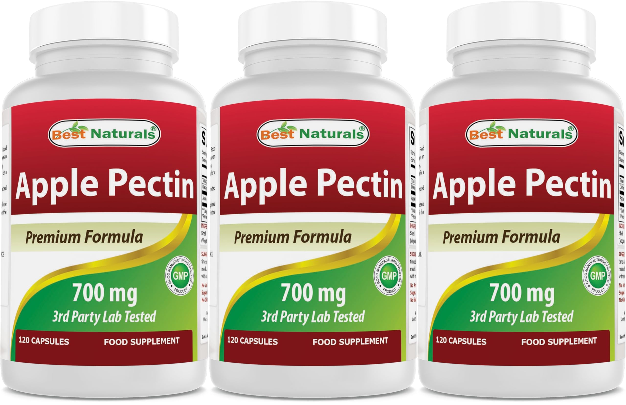 Best Naturals Apple Pectin bottle front promoting dietary fiber support