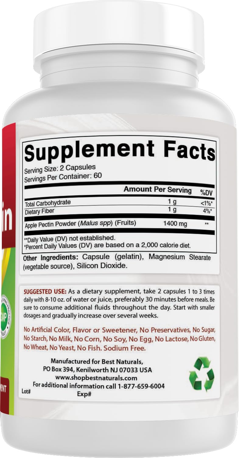 Best Naturals Apple Pectin pack of 3 bottles on display