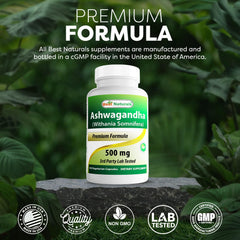 Best Naturals Ashwagandha 3-pack packaging demonstrates value and convenience.