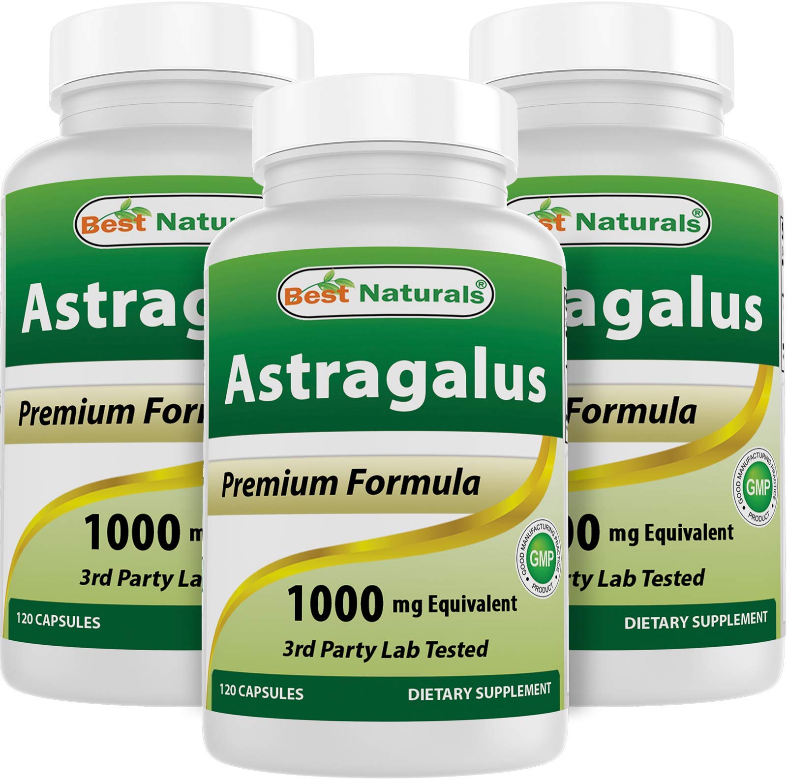 Best Naturals Astragalus Extract 1000 mg capsule bottle, high-potency daily option