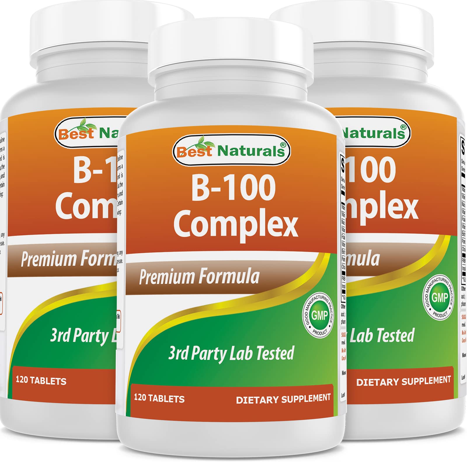 Best Naturals B-100 Complex bottle with 360 tablets for daily use