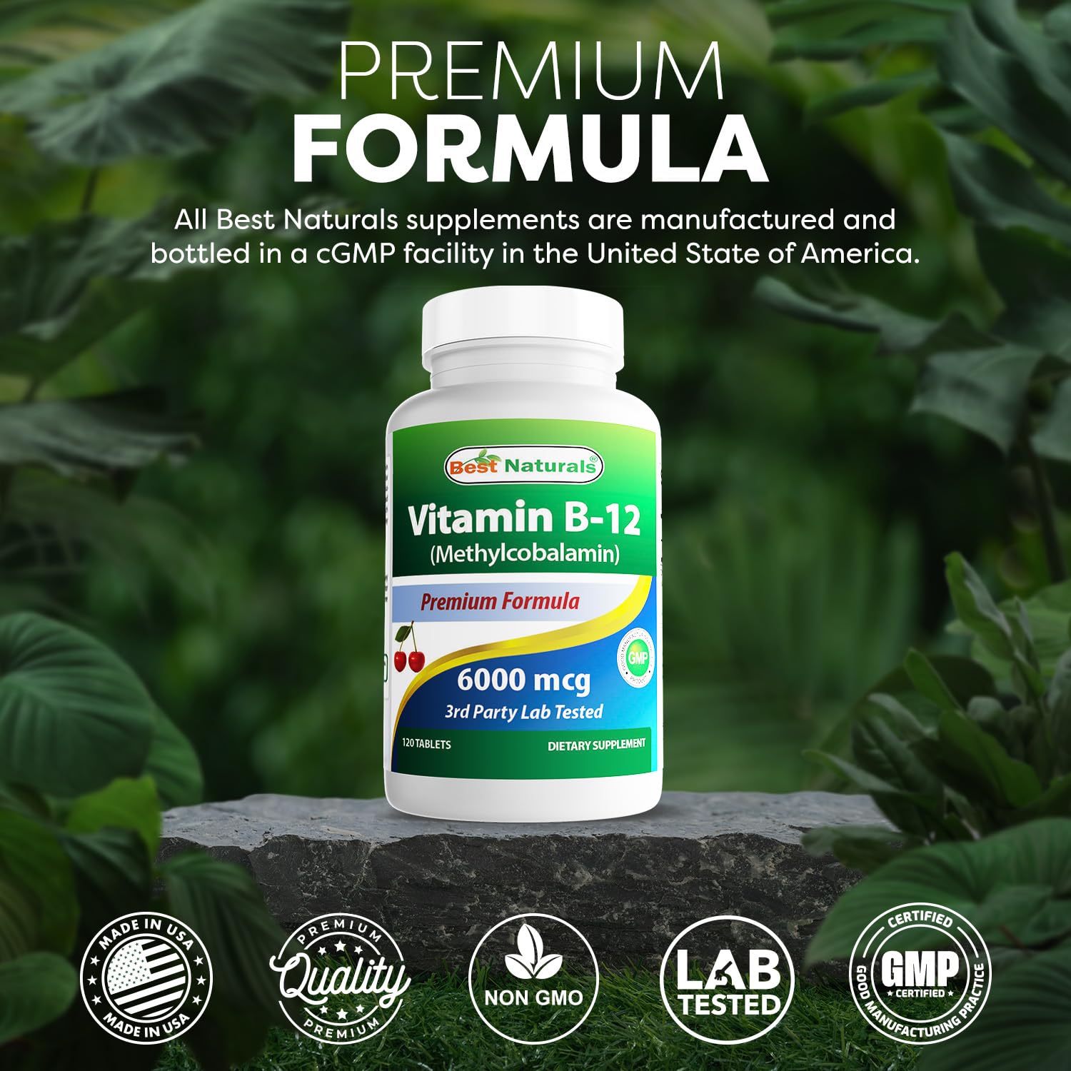 Best Naturals bottle top view illustrating easy dosing and accessibility