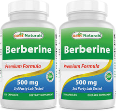 Best Naturals Berberine bottle with 500 mg capsules for daily wellness