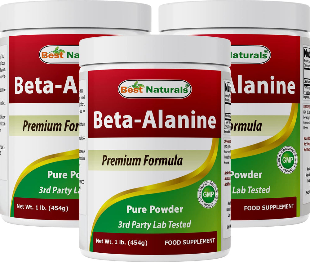 Best Naturals Betaine Anhydrous powder container highlighting purity and serving size