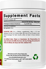 Retail packaging of Best Naturals Betaine Anhydrous powder in a sealed container