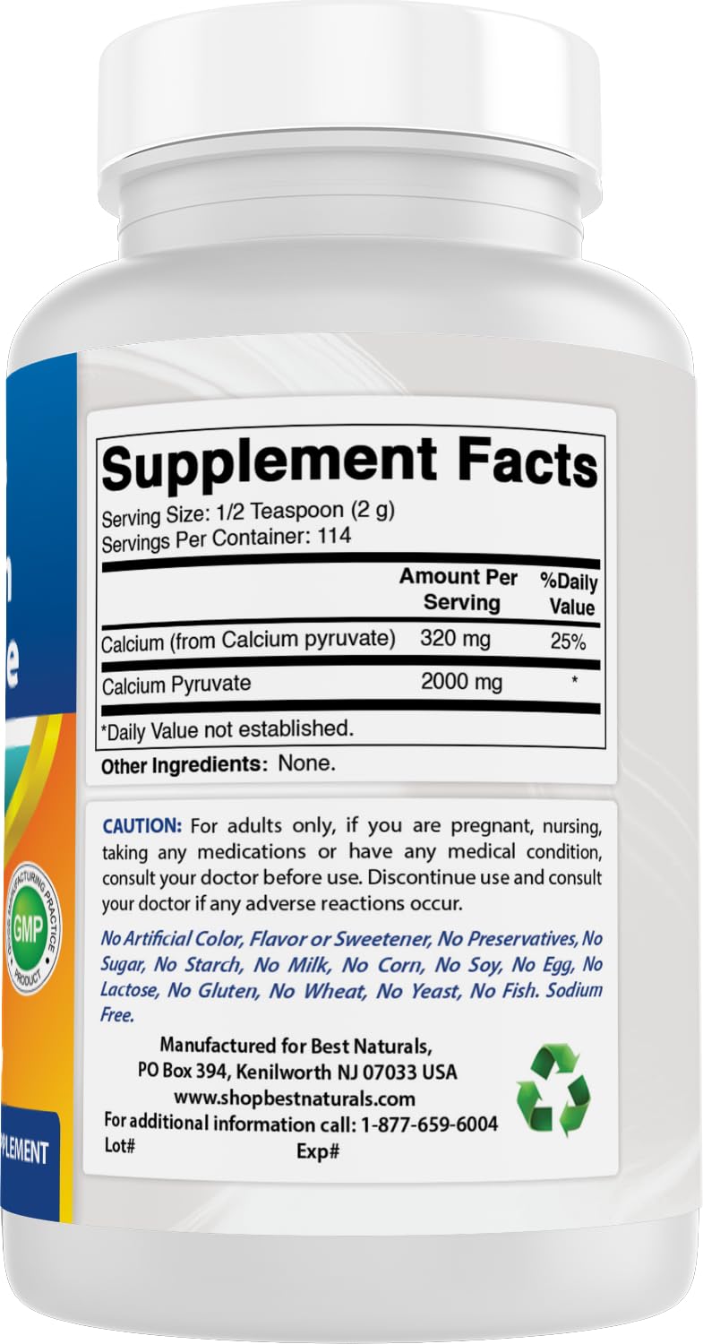 Best Naturals ingredients panel shows no artificial colors or flavors