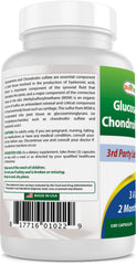 Best Naturals glucosamine chondroitin MSM bottle on desk for daily joint-support routine