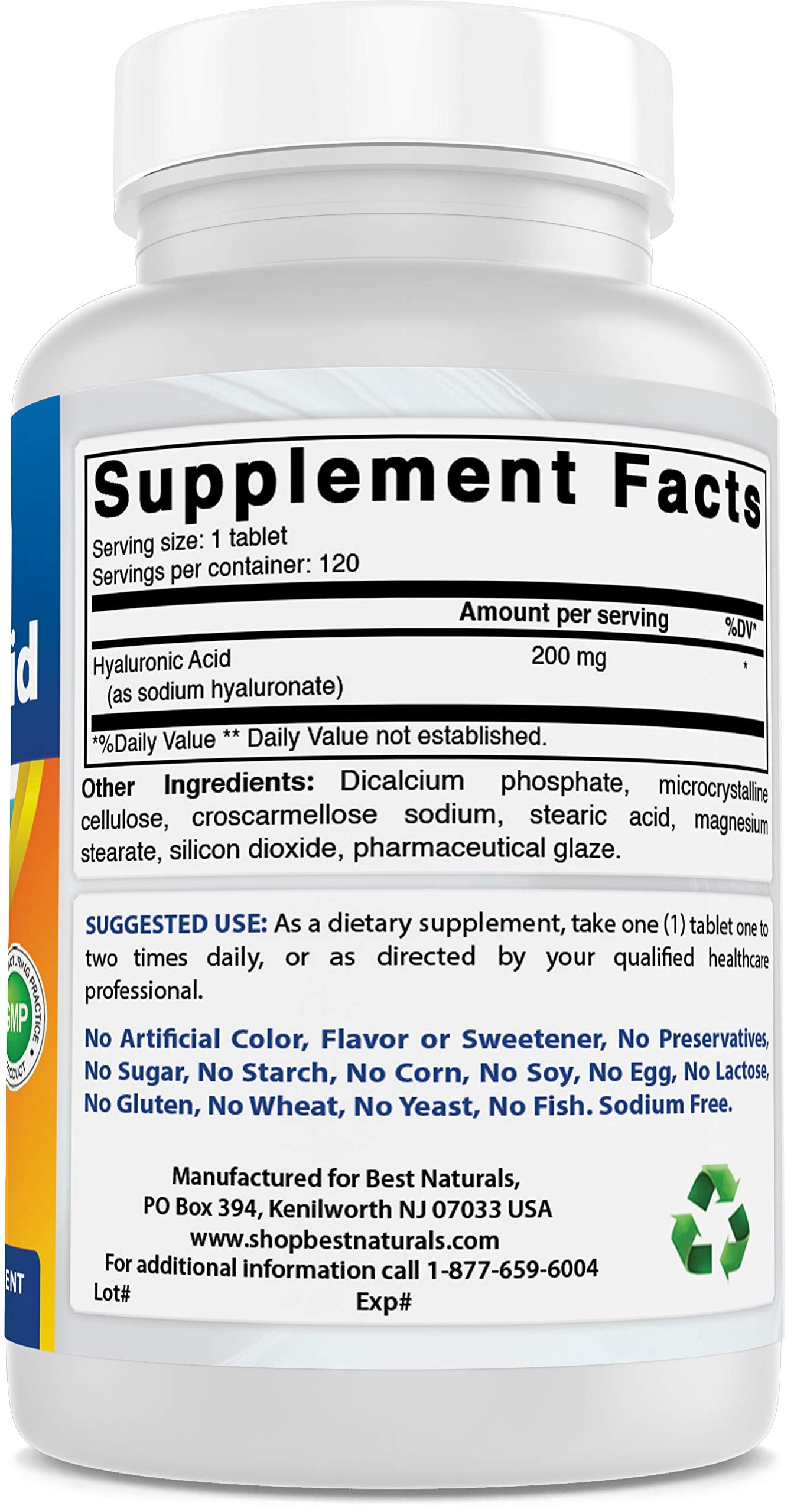 Gluten-free and Non-GMO label highlights allergen safety and clean ingredient standards for Best Naturals.