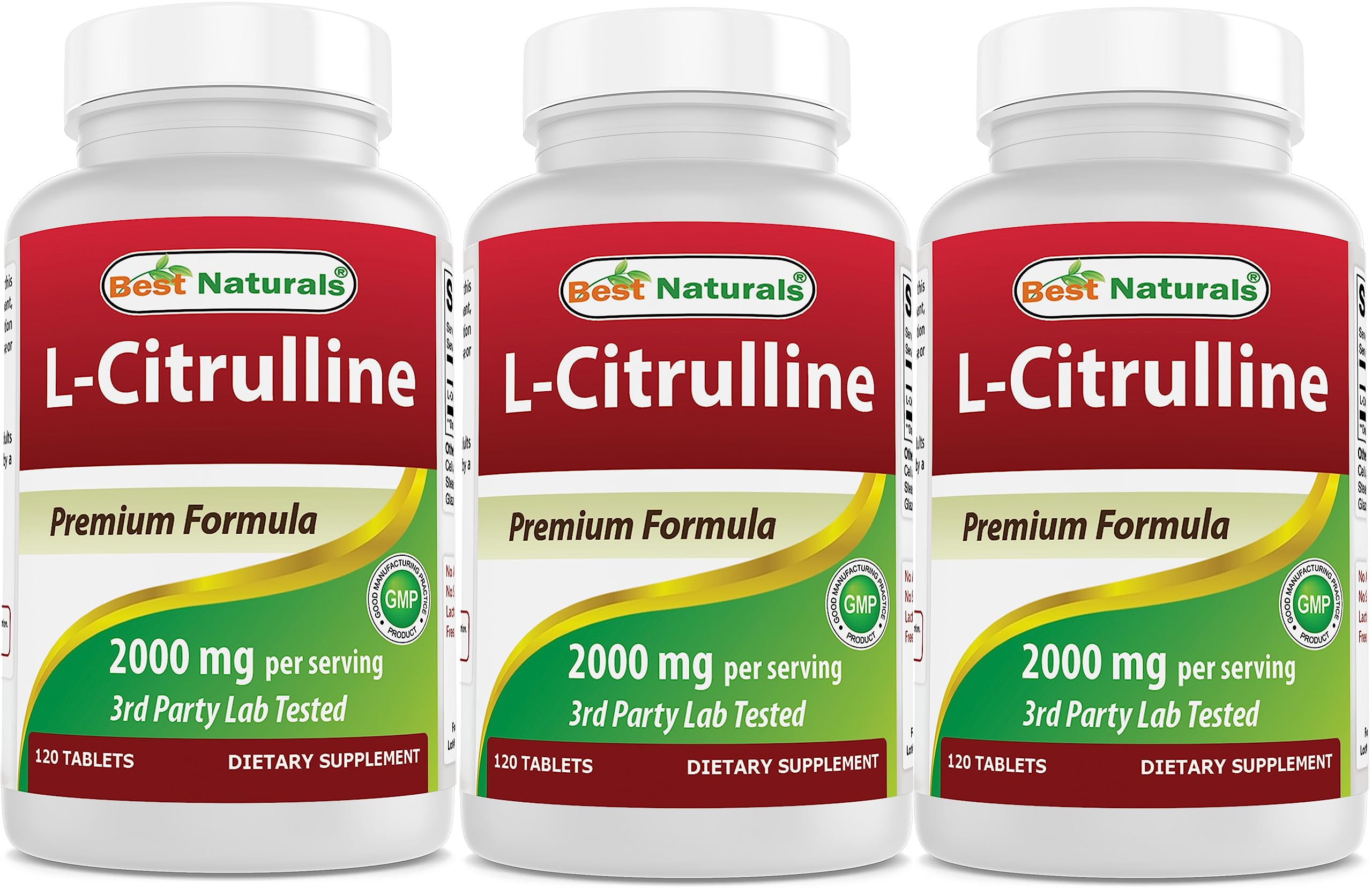 Best Naturals L-Citrulline bottle front shows 2000 mg serving for daily support.