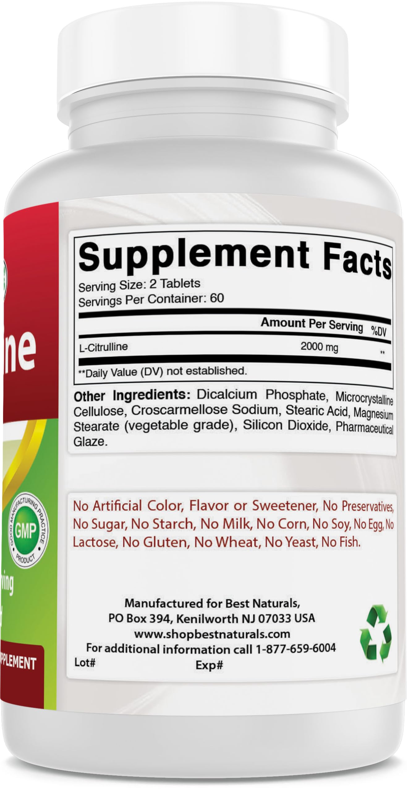 Best Naturals L-Citrulline 3-bottle set on desk for long-term supply.