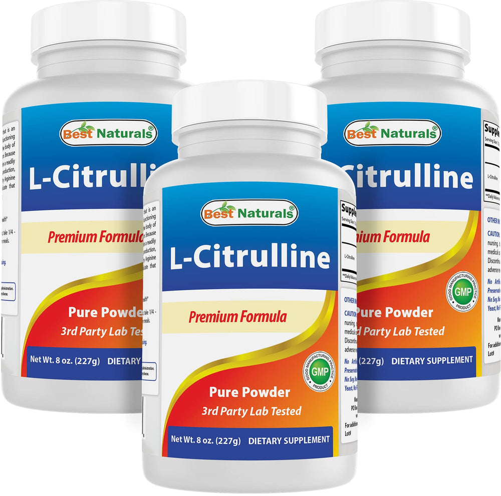 Best Naturals L-Citrulline Powder bottle front showing brand and product quality