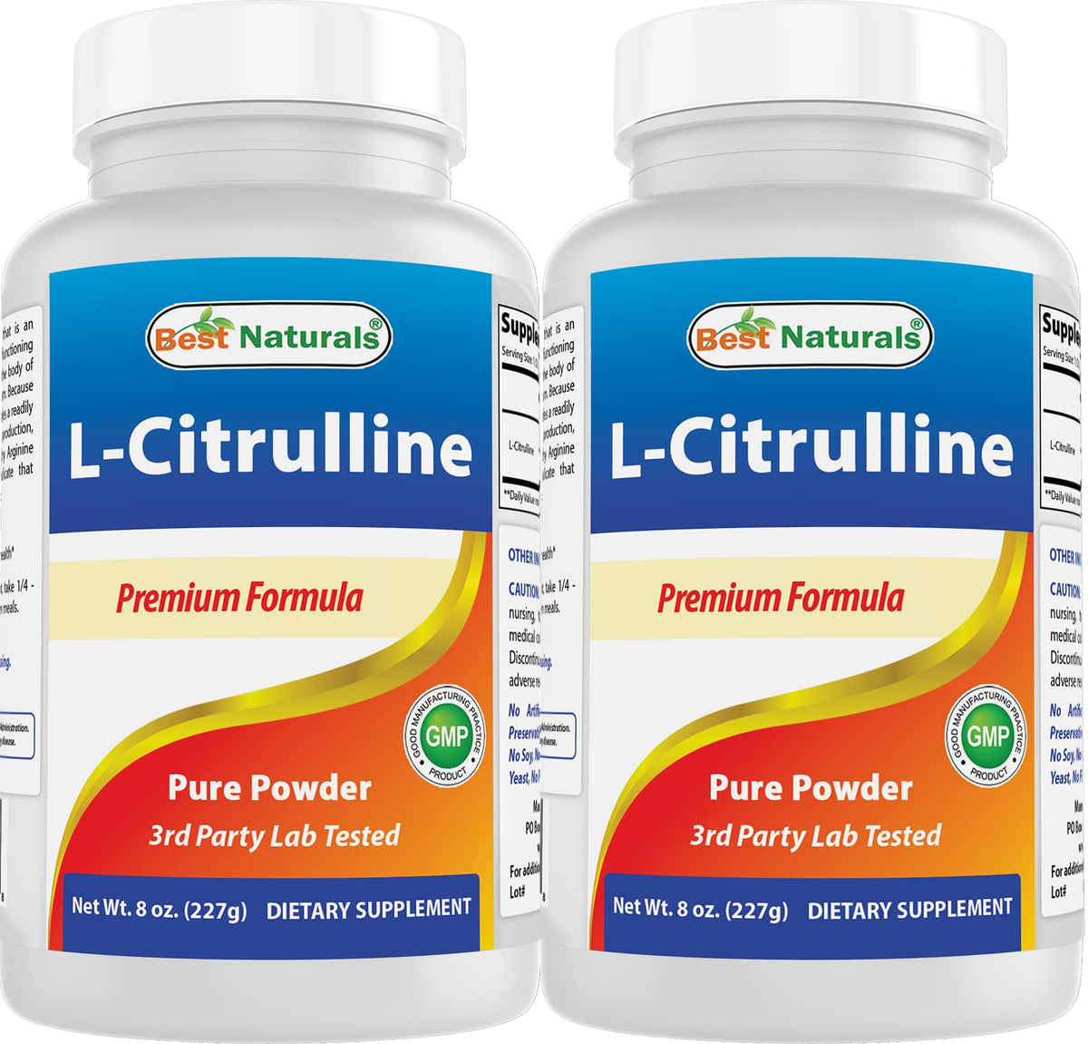 Best Naturals L-Citrulline Powder bottle, ideal for pre-workout mixing