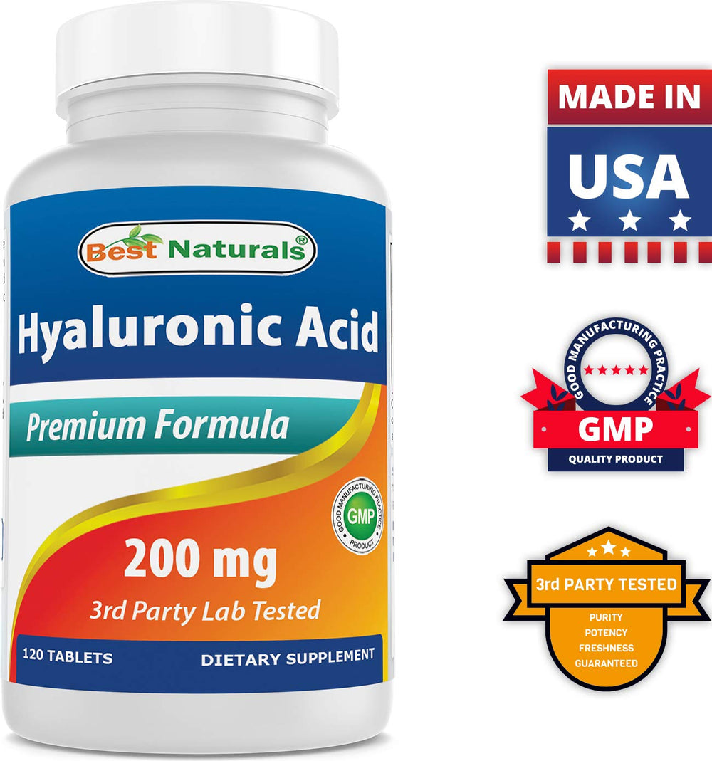 Best Naturals Hyaluronic Acid made in USA facility emphasizes GMP compliance and trusted manufacturing.
