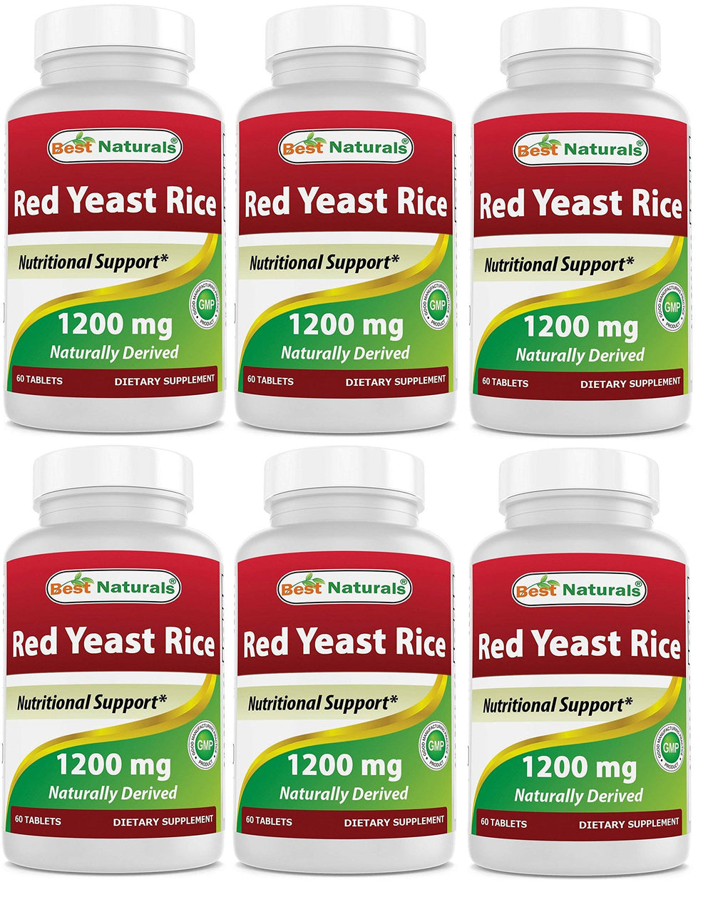 Best Naturals Red Yeast Rice bottle front view for everyday wellness.