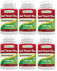 Best Naturals Red Yeast Rice bottle front view for everyday wellness.