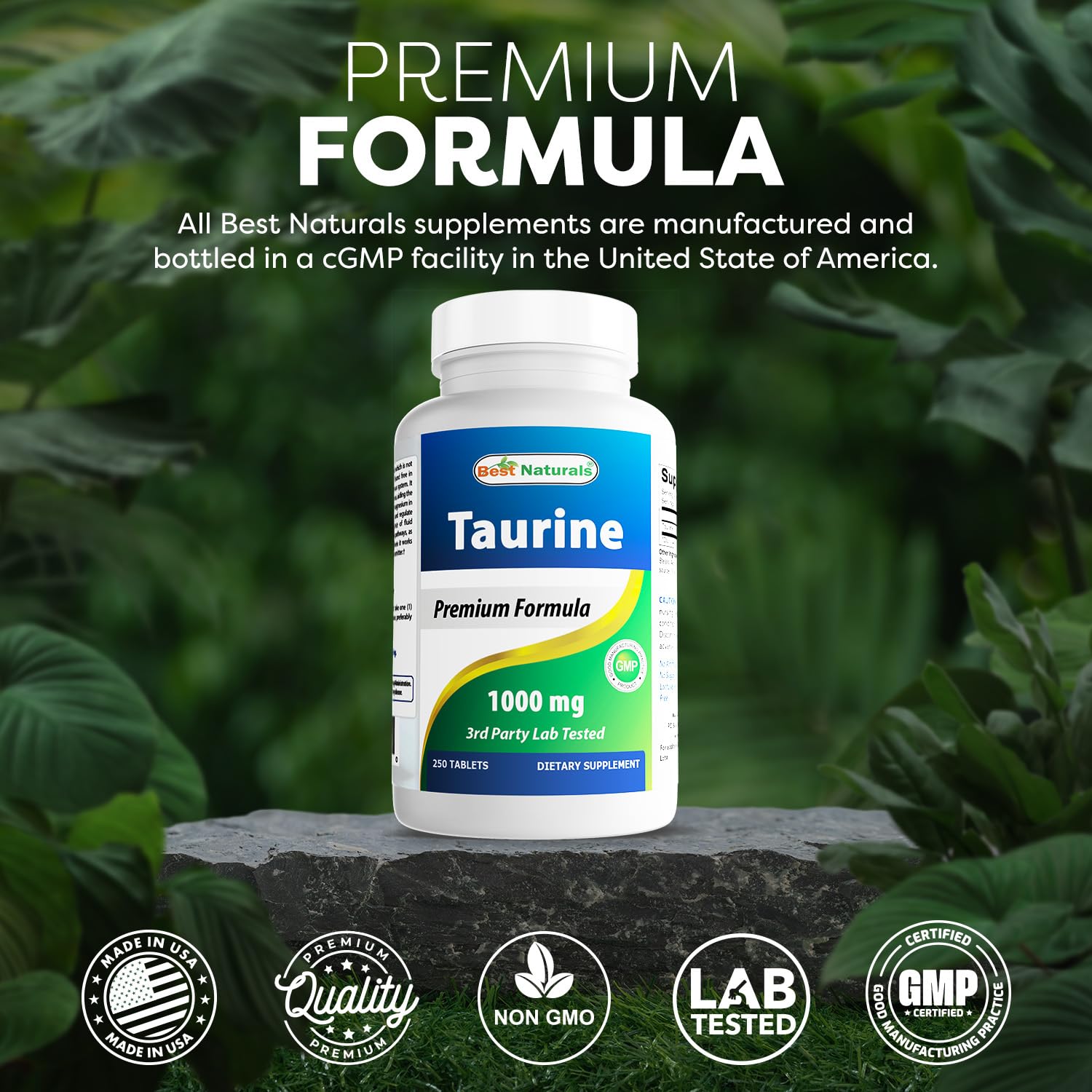 Product packaging shows 250 tablets per bottle with triple-pack.