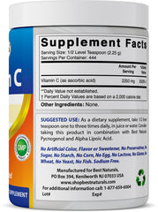 Best Naturals Vitamin C powder in a scoop for smoothies.