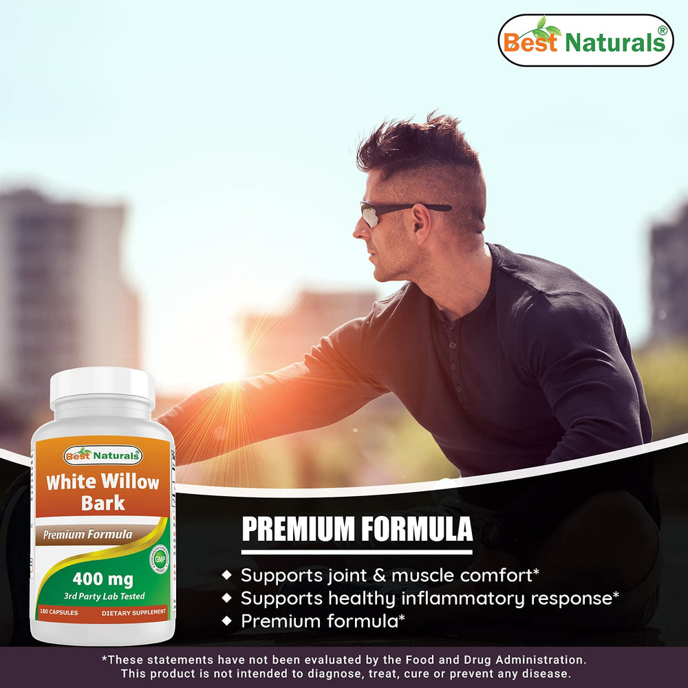 Best Naturals White Willow Bark pack shot showcasing everyday packaging and product clarity.