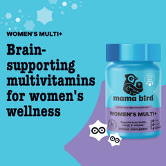 Best Nest Wellness Mama Bird label front with methylated vitamins for brain health