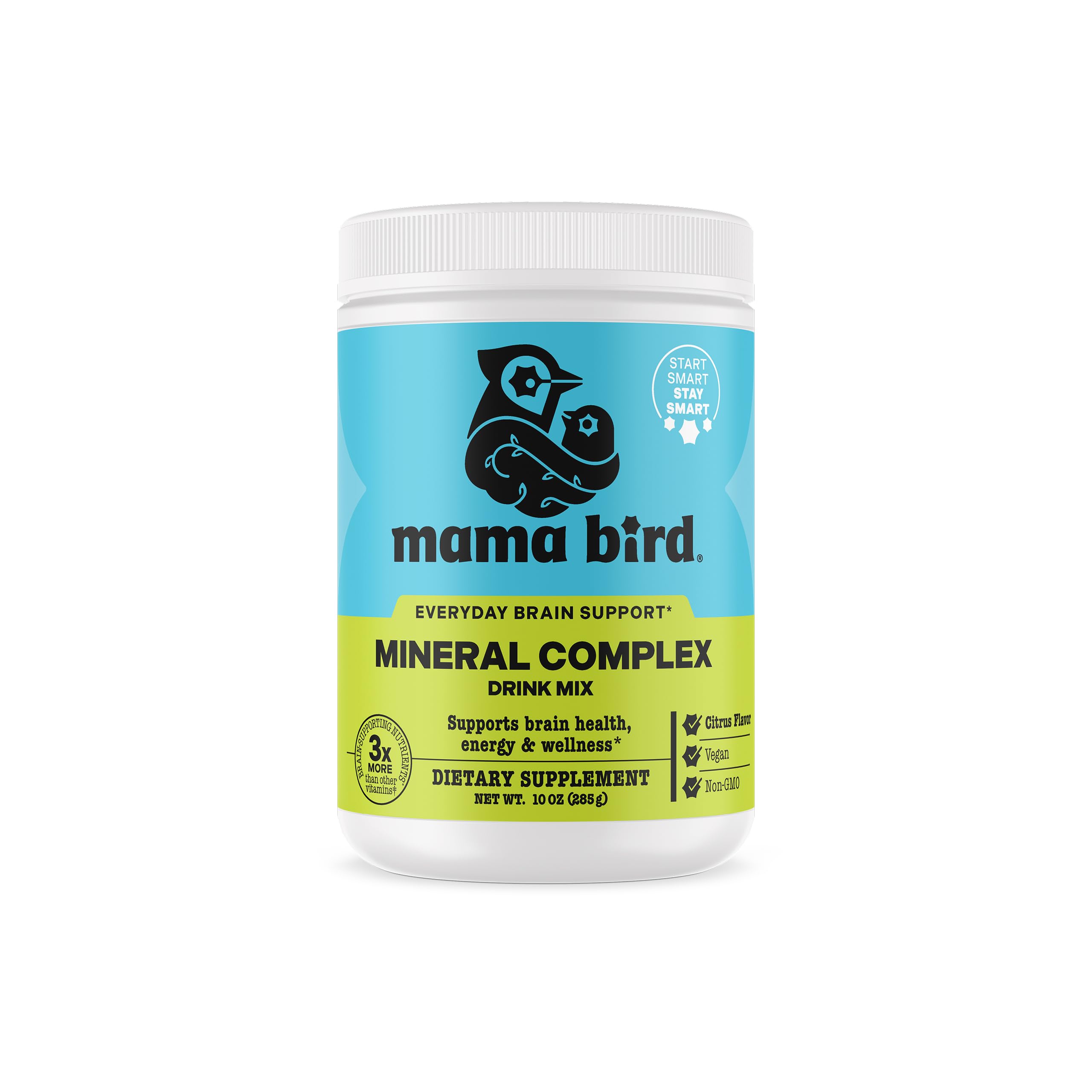 Best Nest Wellness Mama Bird Mineral Complex bottle on counter for convenient prenatal mineral support.