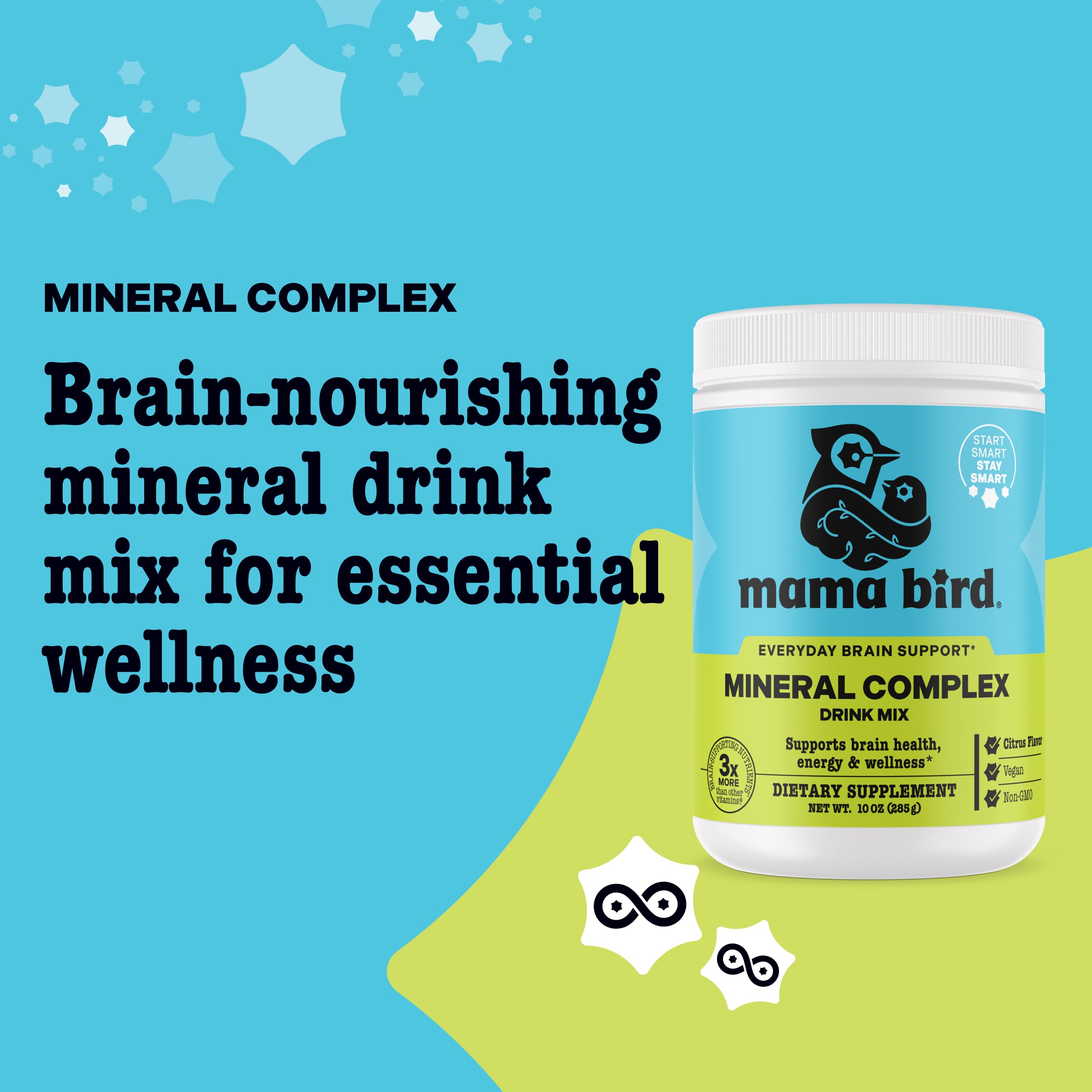 Best Nest Wellness Mama Bird Mineral Complex glass of mixed drink highlighting lemon-lime flavor.