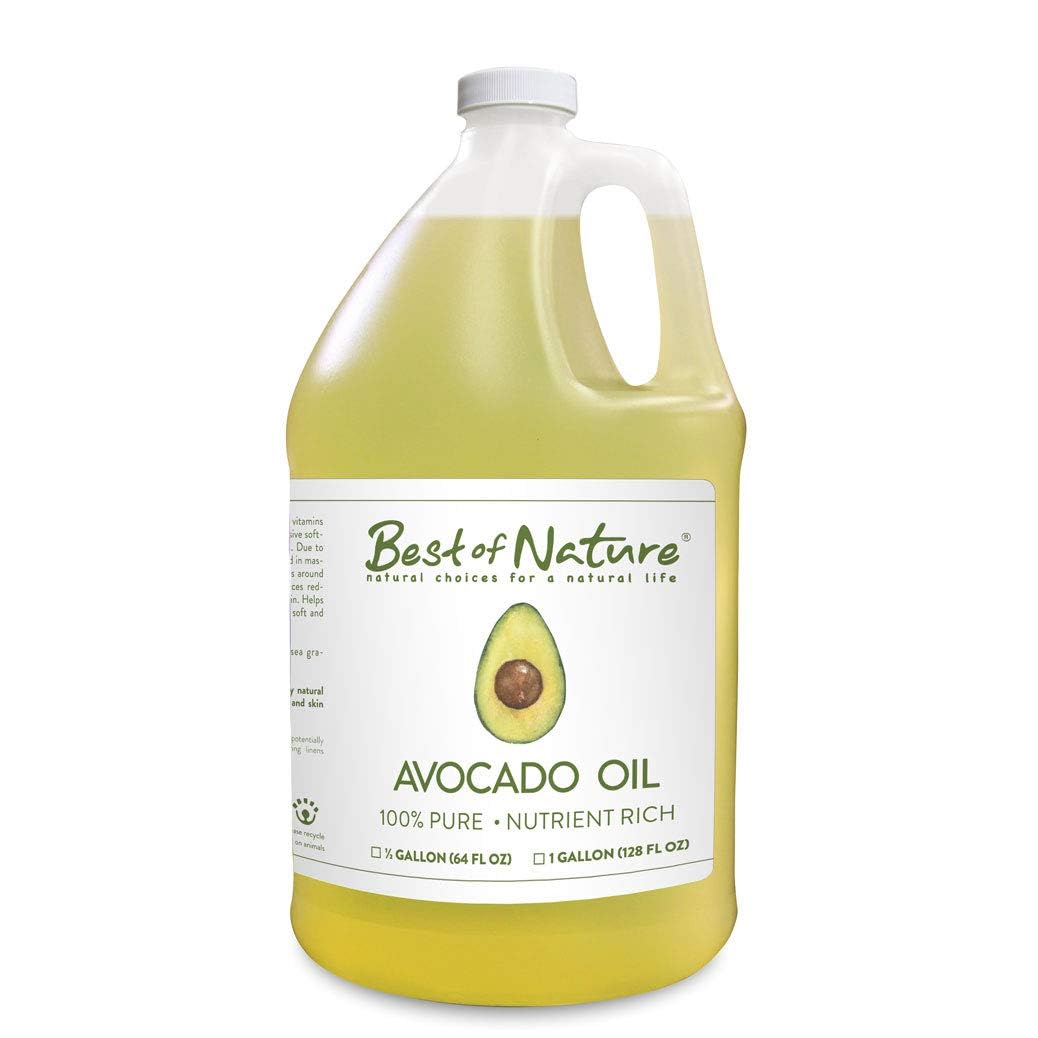 Best of Nature Avocado Oil bottle 64oz for nourishing skin and hair.