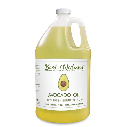 Best of Nature Avocado Oil bottle 64oz for nourishing skin and hair.
