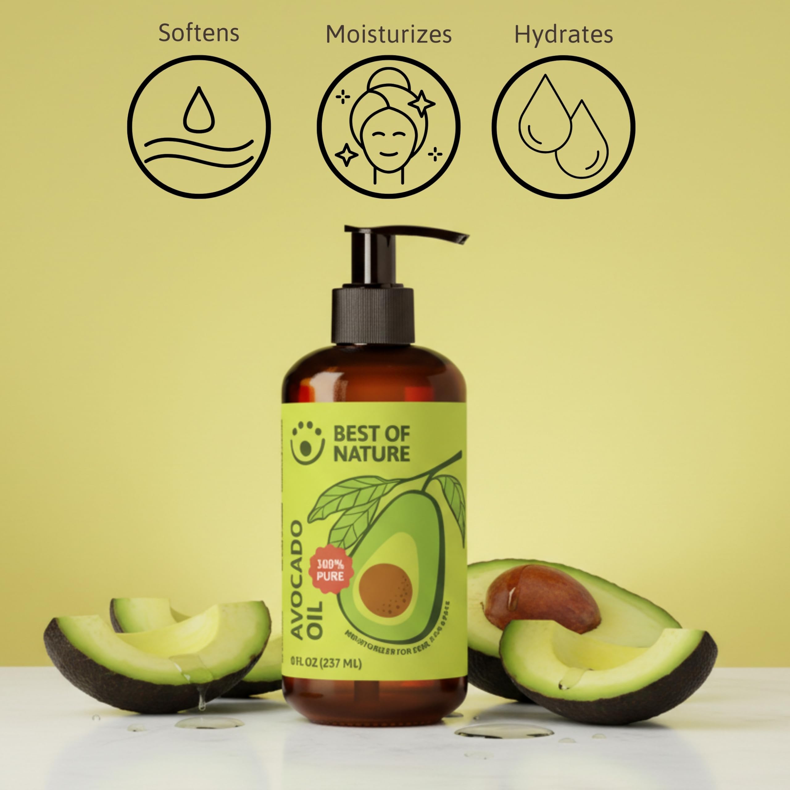 Best of Nature Avocado Oil gallon-size container on shelf for bulk use.