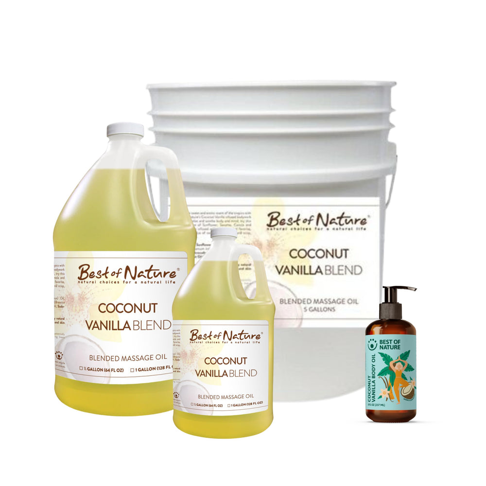 Best of Nature coconut vanilla skin-nourishment oil for daily care.
