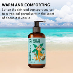 Best of Nature vanilla aroma closeup with tropical vibe.