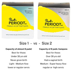 Close-up of soft medical-grade silicone used in the BEST Periodt cup.