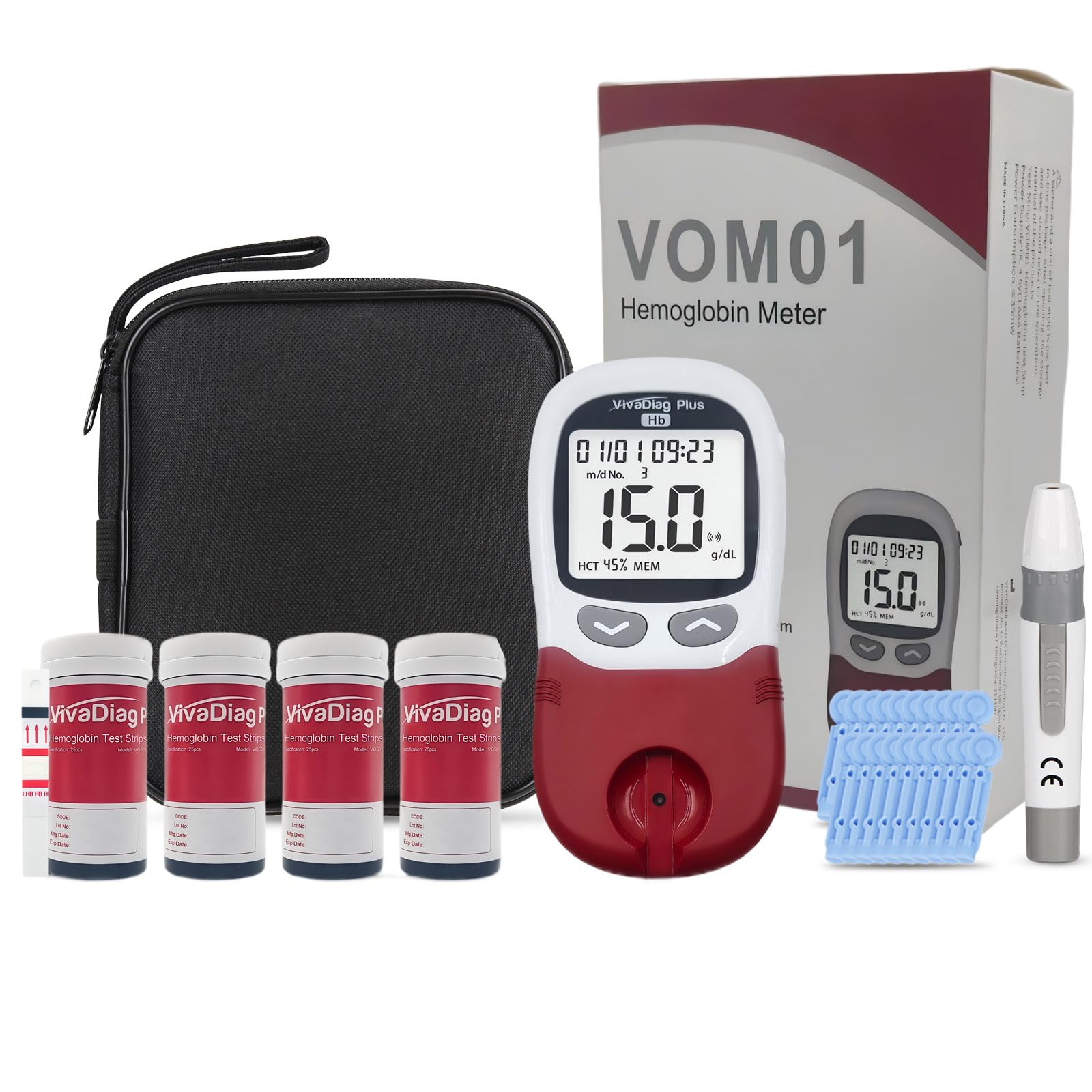 BESTAR LAB hemoglobin meter front view for quick at-home readings.