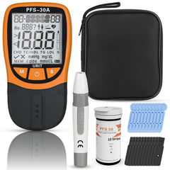 BESTAR LAB lipid test kit for home use, showing quick results from a single small sample.