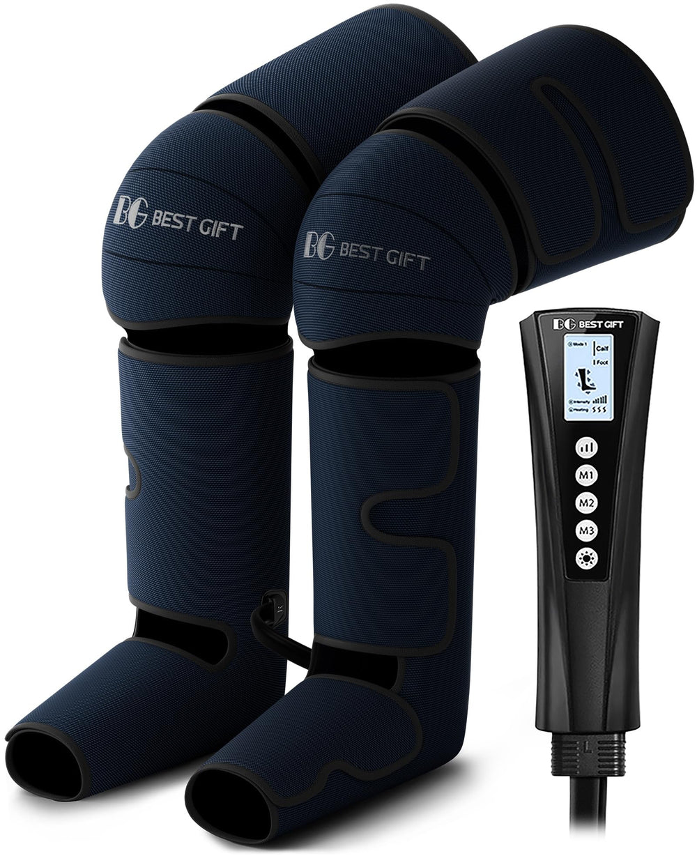 Bestgift air compression leg massager foot wrap delivers targeted relaxation.