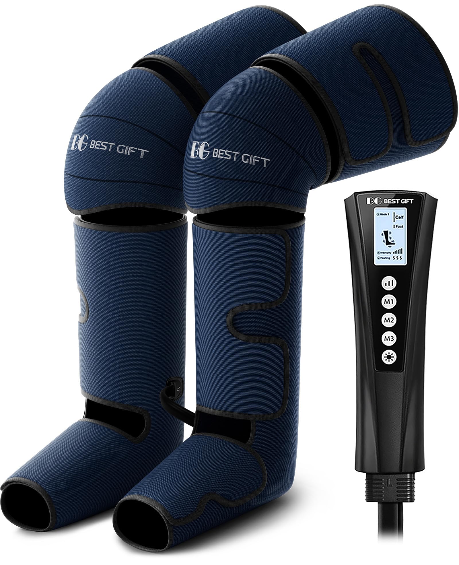 Bestgift air compression leg massager with full-leg wrap for soothing relief