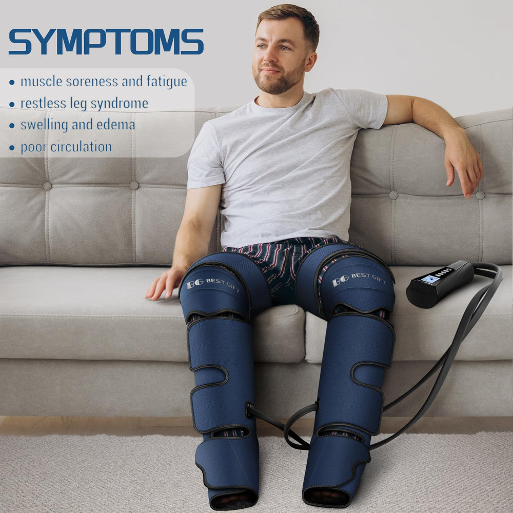 Bestgift leg massager heat function delivering warm, comforting relief