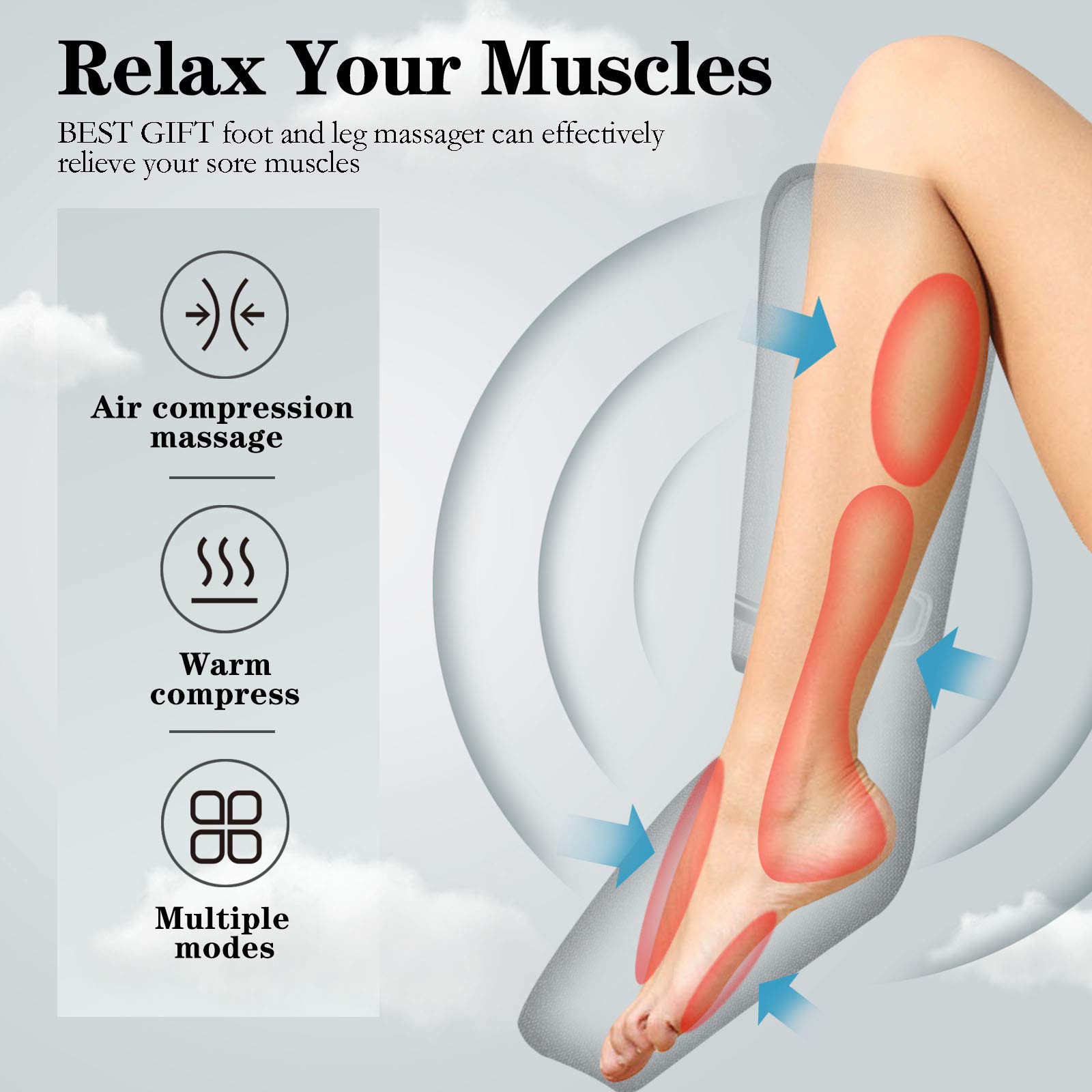 Bestgift foldable massager design for easy storage and portability.