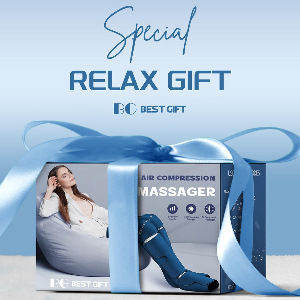 Bestgift targets feet, calves, and thighs for comprehensive leg care.
