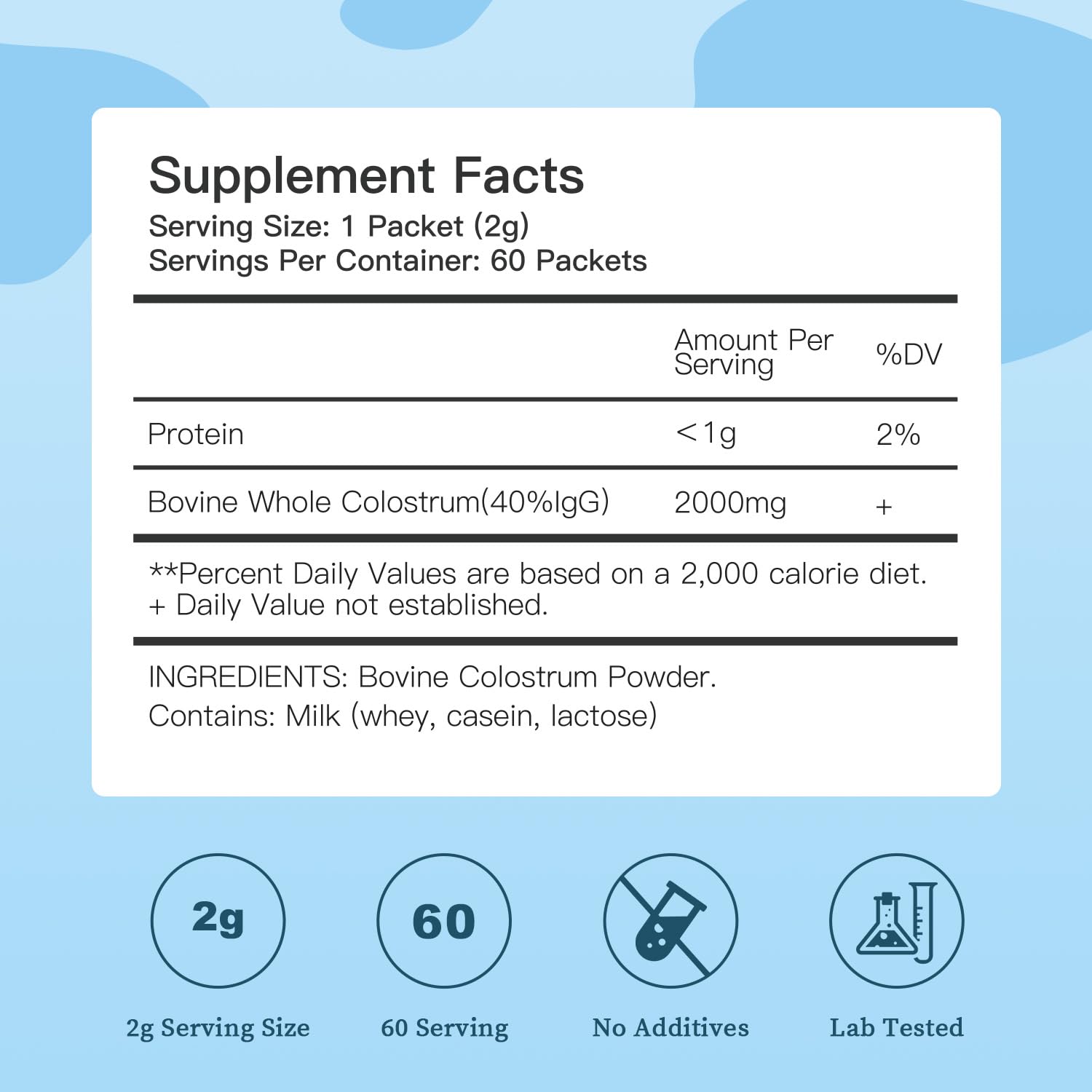 Bestidy colostrum powder dissolving smoothly in a drink for daily use.