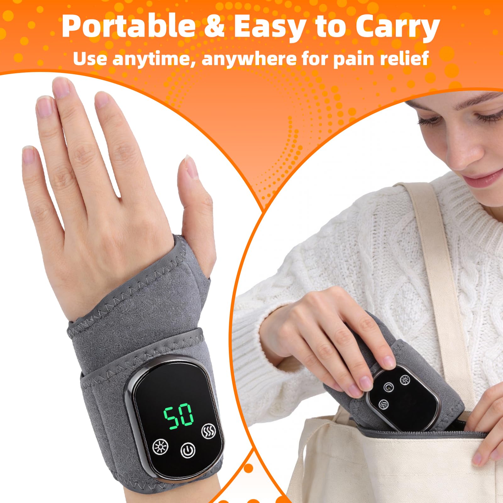 BESTING universal fit secures wrists for left and right hands.