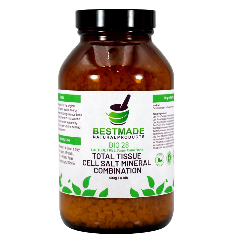 Bestmade BIO28 total tissue salt bottle pour for easy daily mineral support